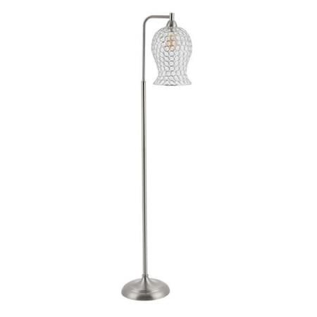Safavieh Izzy Iron Floor Lamp, Nickle FLL4088A